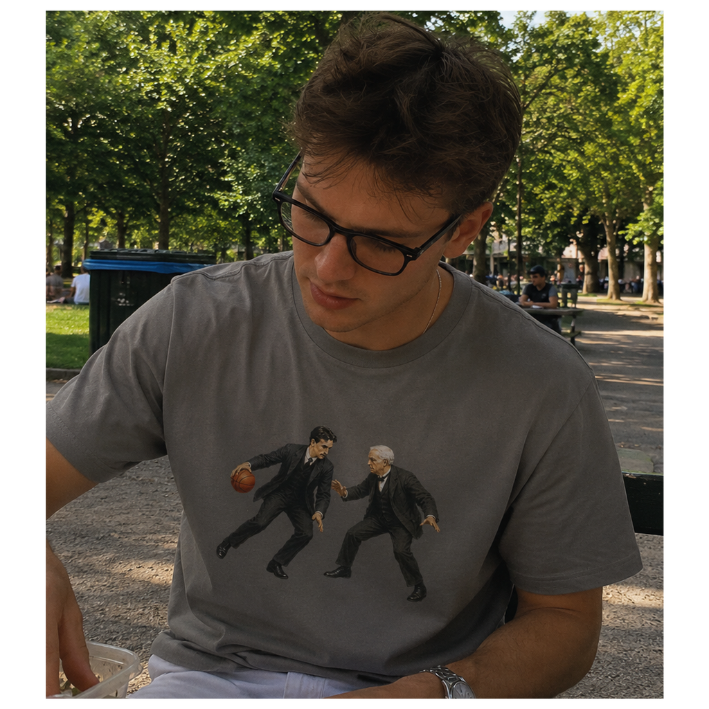 Tesla vs Edison Basketball Unisex T-Shirt
